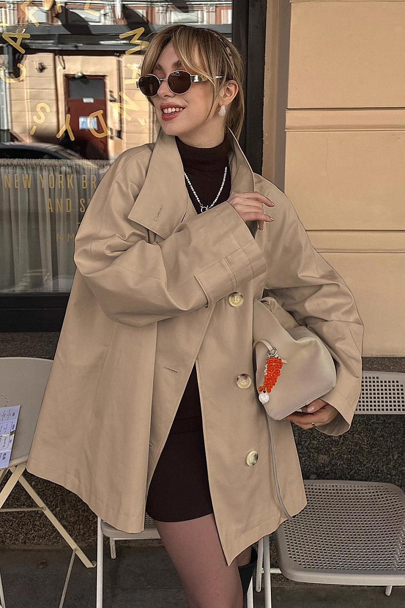 Vintage White Long Coat for Women