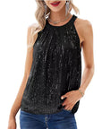 2023 Summer Women's Sequin Halter Top