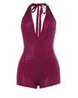 Autumn Fashionable Deep V Jumpsuit for Women