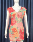 Summer Women's Chiffon V-Neck Floral Dress