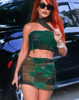Chic Tie-Dye Two-Piece Dress Set