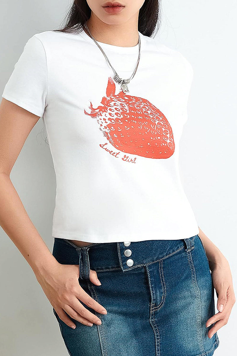 Trendy Summer T-Shirt with High Waist Pants