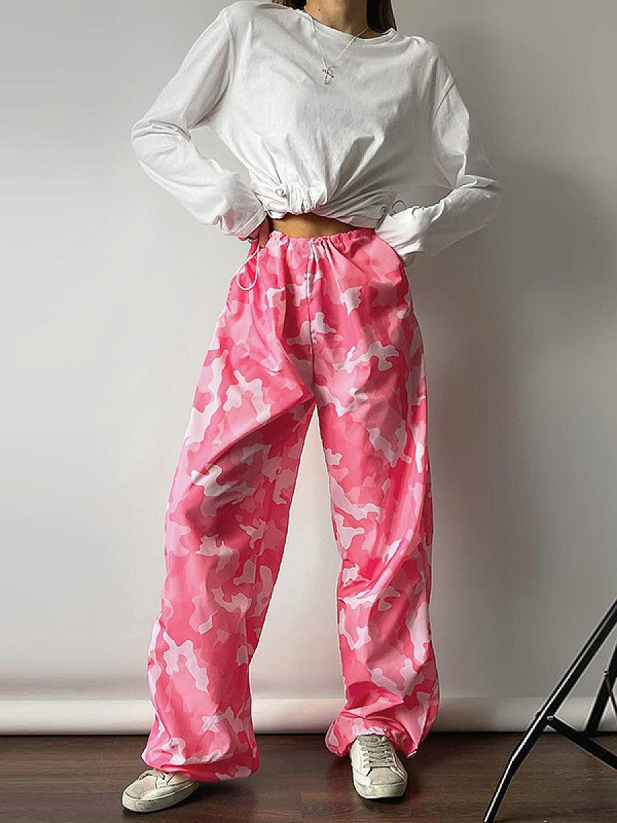 Trendy Camouflage Cargo Pants for Women