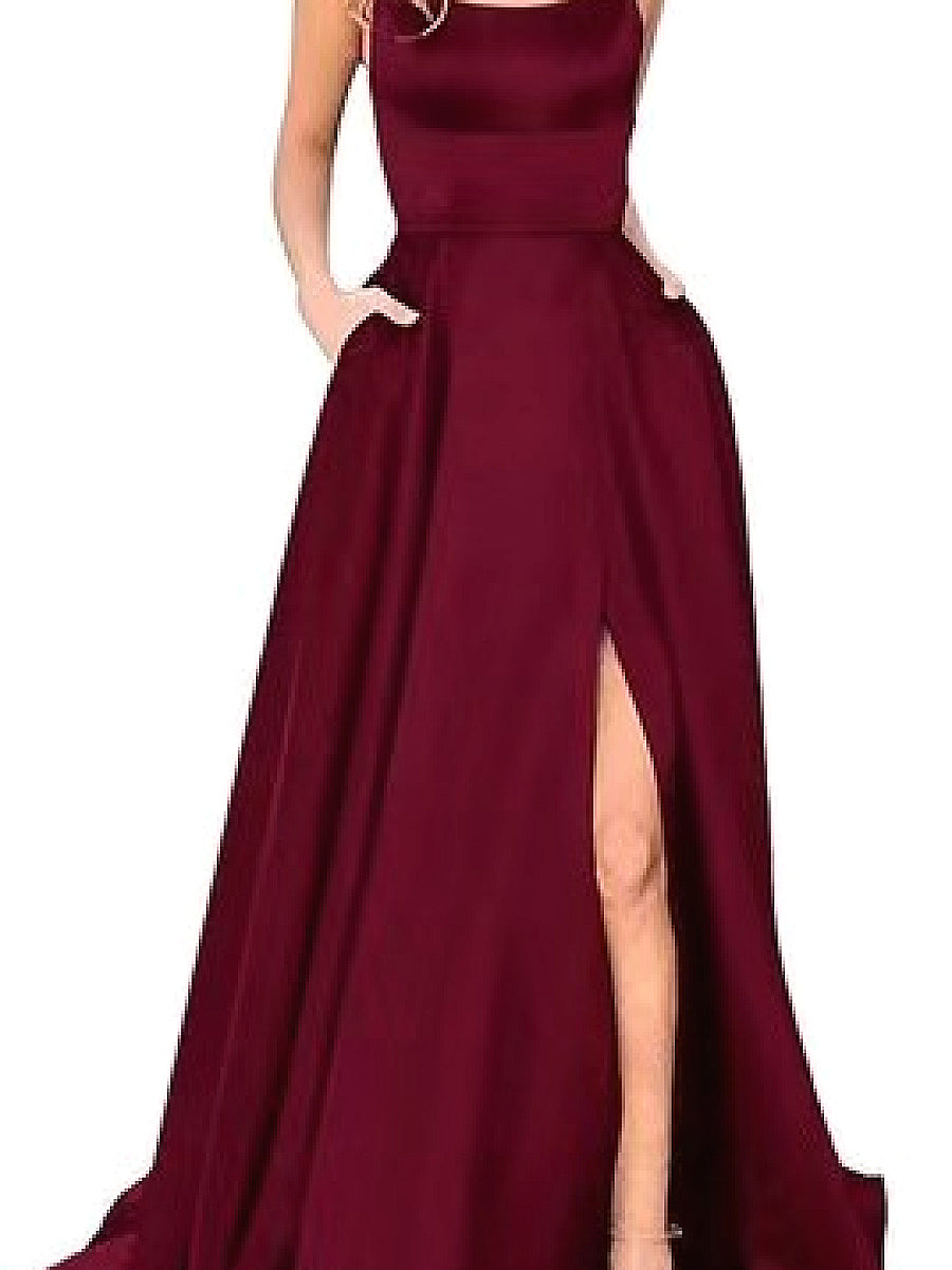 2023 New Long Bridesmaid Dress with Train