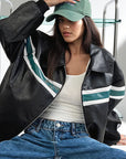 Vintage Black Street Style Jacket for Women
