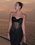 Chic Strapless Top with Bust Pads