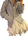 French Sweet Ruffled Lace Chiffon Skirt