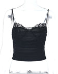 Summer Slim Fit Sheer Lace Camisole Top
