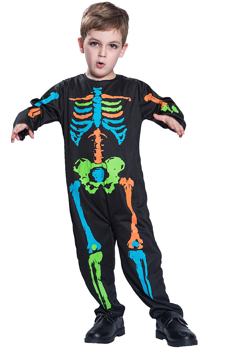 Colorful Skeleton Costume for Kids