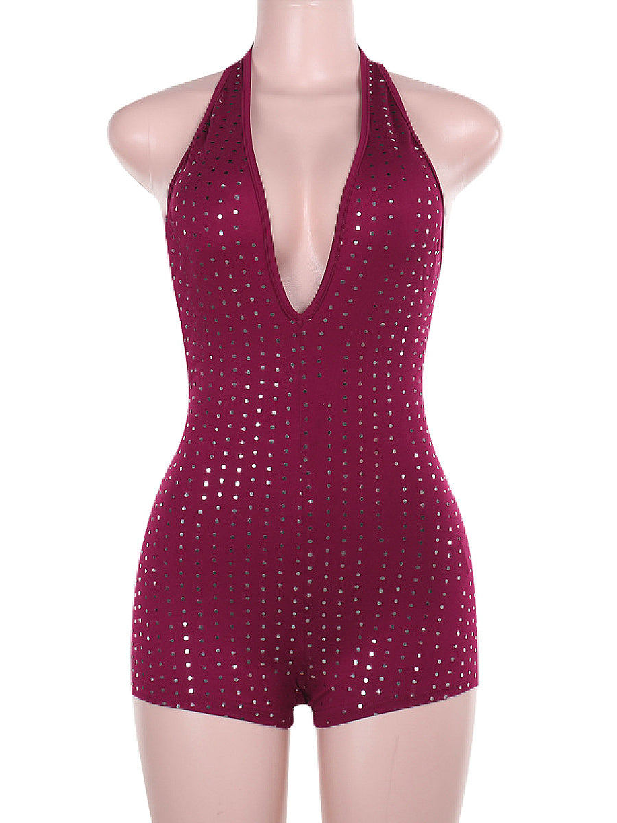 Autumn Fashionable Deep V Jumpsuit for Women