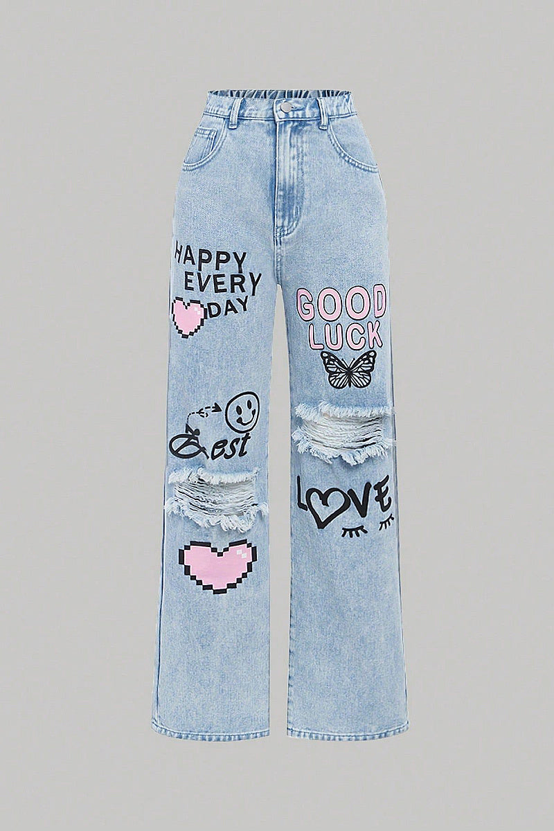 Trendy Wide Leg Jeans for Kids