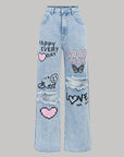 Trendy Wide Leg Jeans for Kids