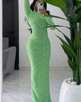 Classic Long Sleeve Velvet Dress for Women