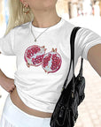 Summer Y2K Short T-Shirt with High Waist Pants