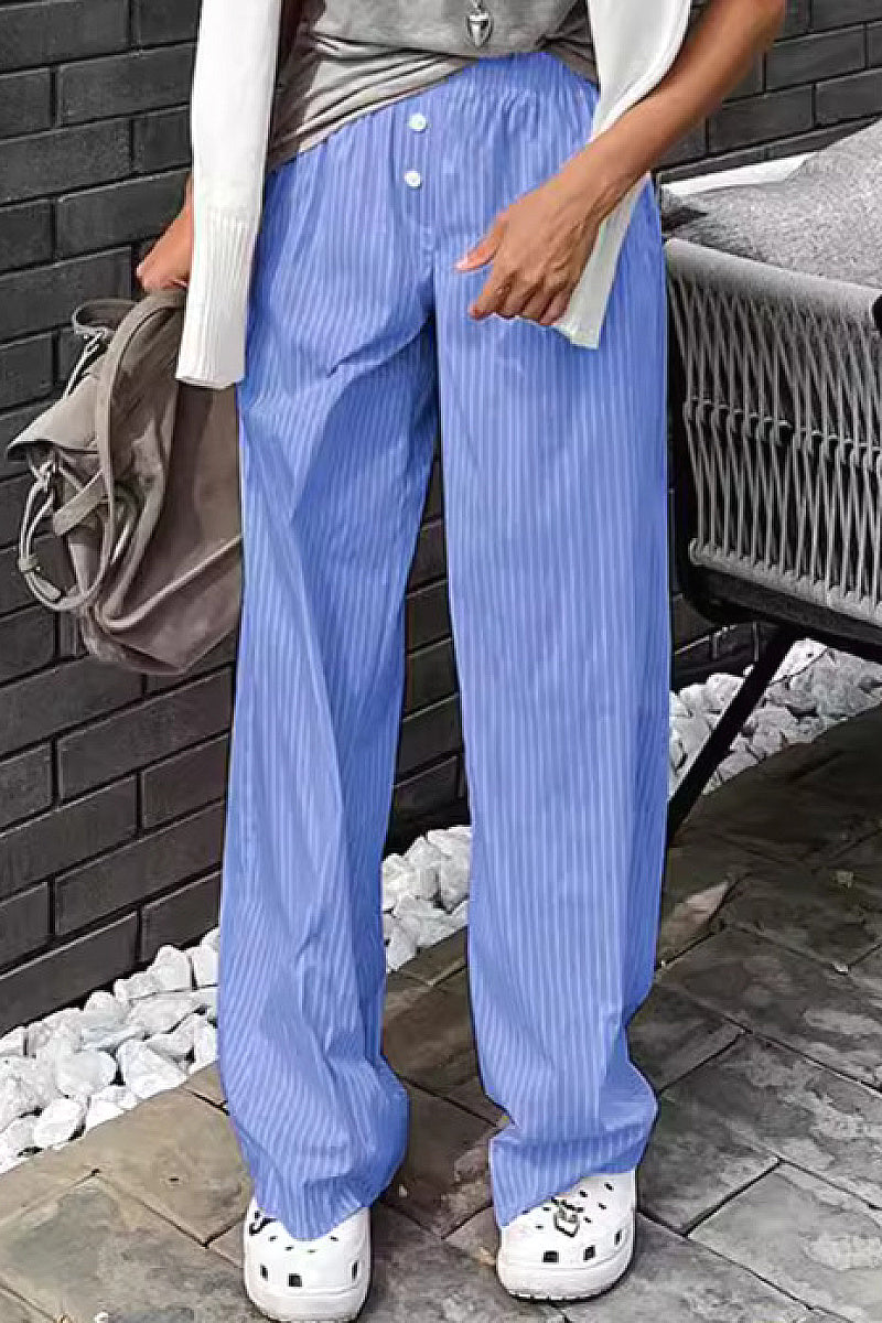 French Style Loose Wide Leg Pants for Women