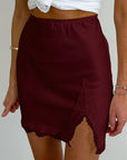 Summer Lace Patchwork High Waist Skirt