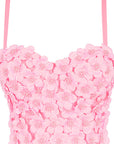 Floral Beaded Strapless Top for Women