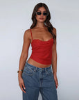 Y2K Sexy Lace Splicing Camisole Top