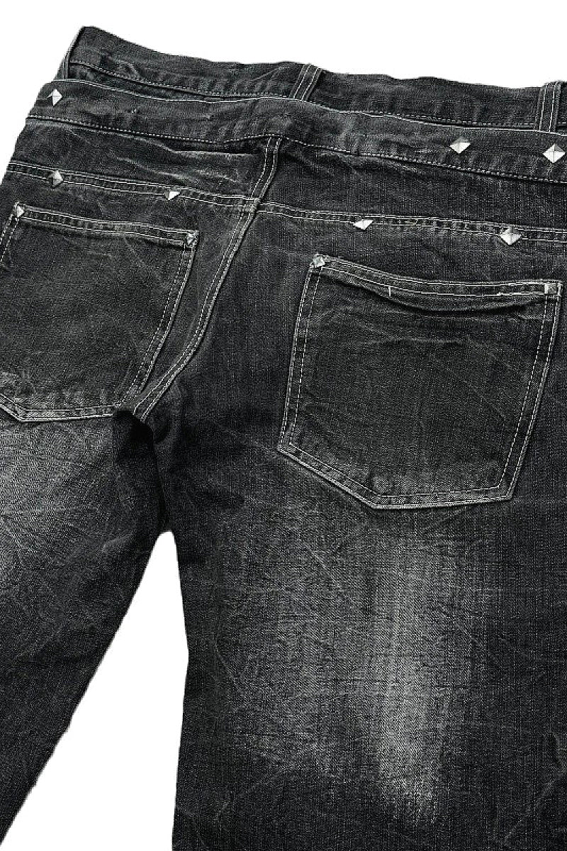 Vintage Y2K High-Waisted Flared Denim Pants
