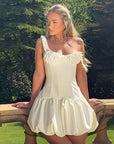 Sleeveless Mini Dress with Ruffle Hem