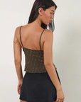 Fashionable Women's V-Neck Lace Camisole Top