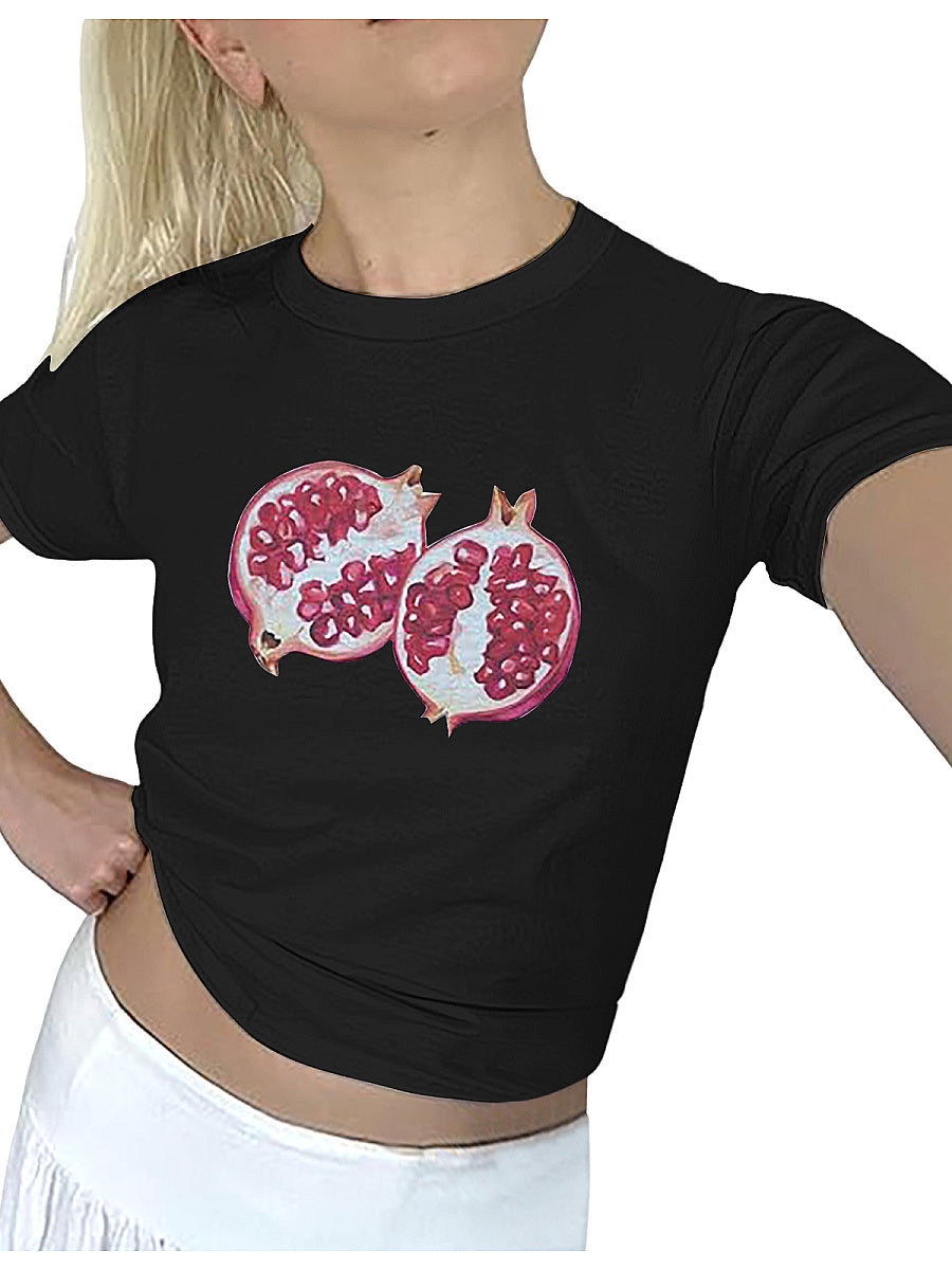 Summer Y2K Short T-Shirt with High Waist Pants
