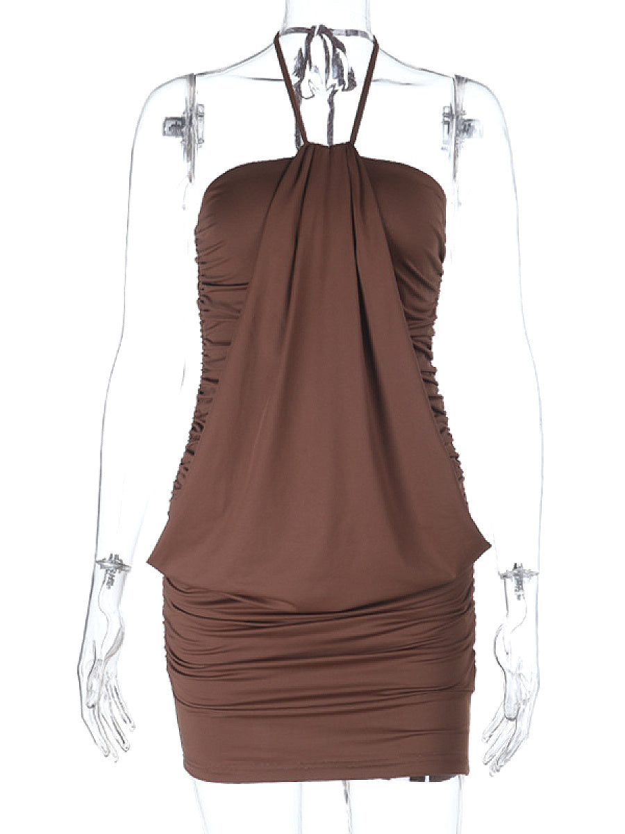 Sexy Halter Neck Mini Dress for Women