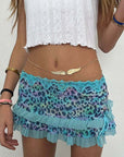 2026 Spring Y2K Women's Sexy Drawstring Mini Skirt