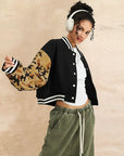 Trendy Women's Color Block Cardigan for Fall