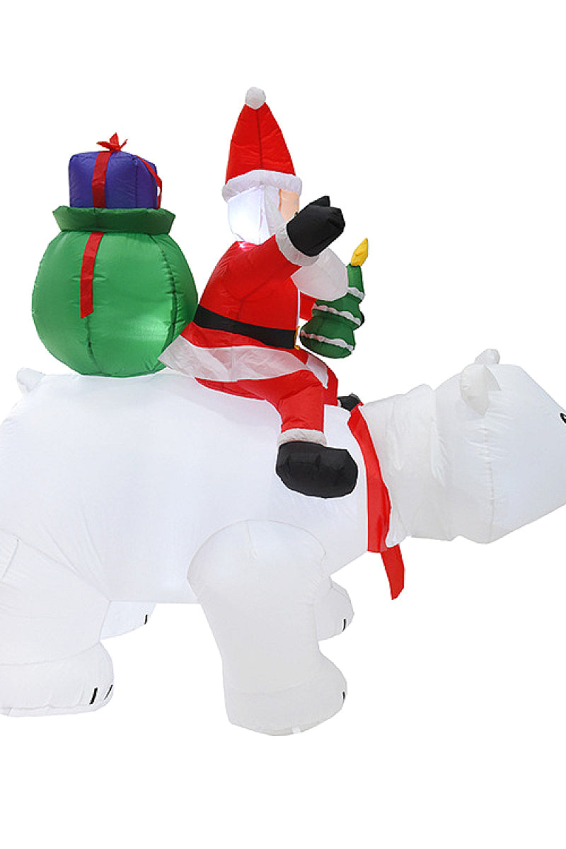 Inflatable Polar Bear Christmas Decoration