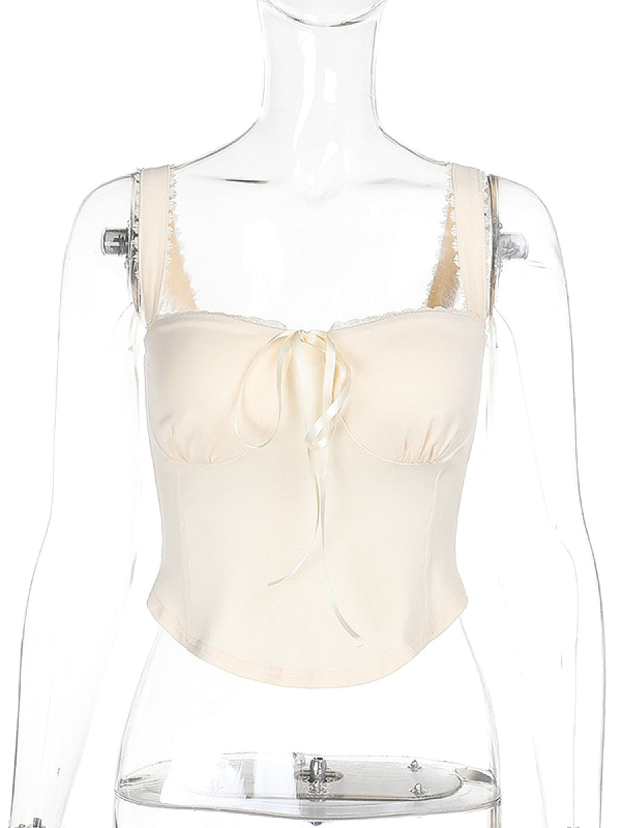 Chic Lace Trim Cami Top for Women