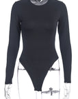 Trendy American Style Long Sleeve Bodysuit