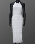 New Women's Backless Ruffled Dress