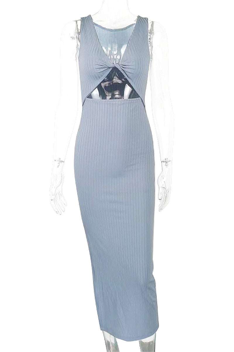 Summer Fashion Women’s Sexy Twist Split Dress