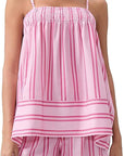 Summer Sleeveless Striped Sweet Style Set