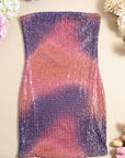 Stylish Strapless Sequin Mini Dress for Women