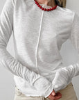 Stylish Round Neck Knit Top for Women