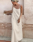 Summer Casual Cotton Linen A-Line Dress for Women