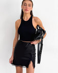 Summer Lace Patchwork High Waist Skirt