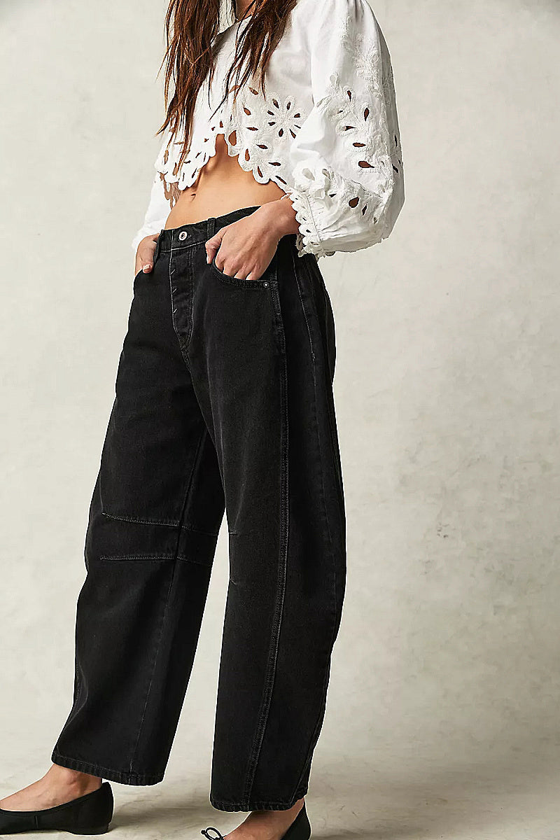 Casual Loose Wide Leg Jeans for Women