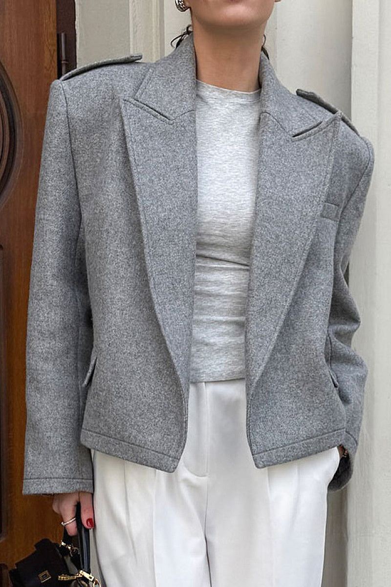 Stylish Warm Woolen Blazer for Women