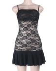 Sexy Lace Mini Slip Dress for Women