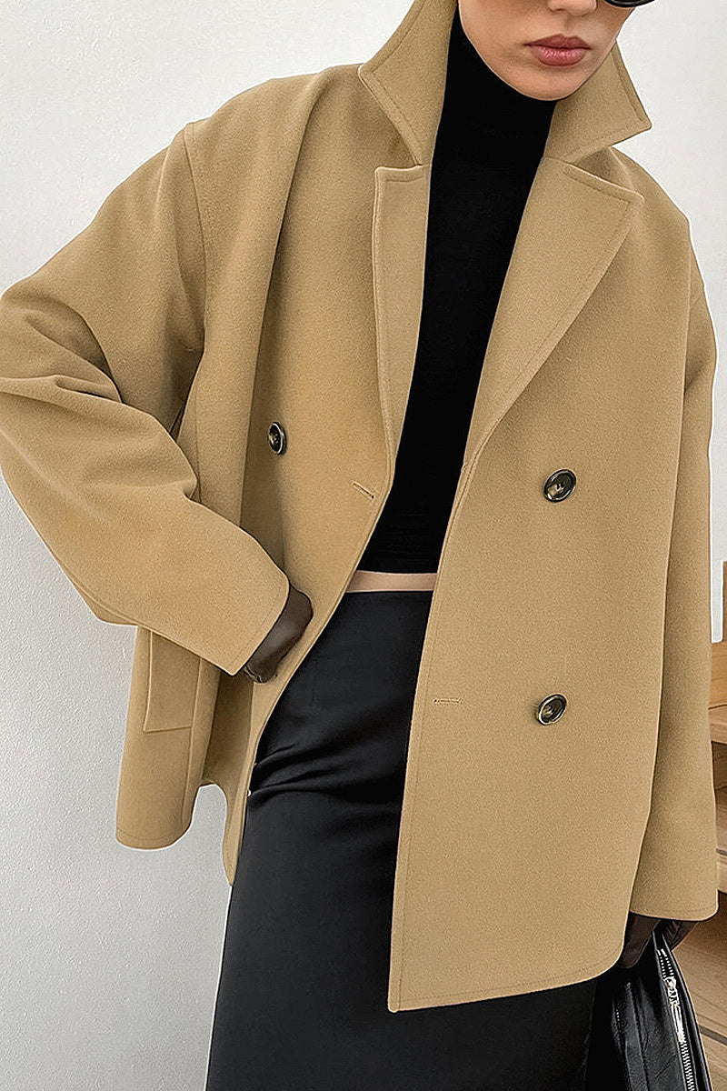 Autumn Winter European American Woolen Coat