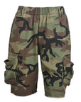 Summer Casual Loose Camouflage Pocket Shorts
