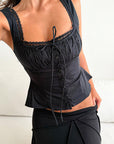 Fashionable Casual Square Neck Tank Top for Women