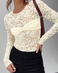 Elegant Lace Long Sleeve Top for Women