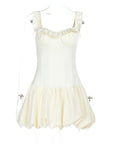 Sleeveless Mini Dress with Ruffle Hem