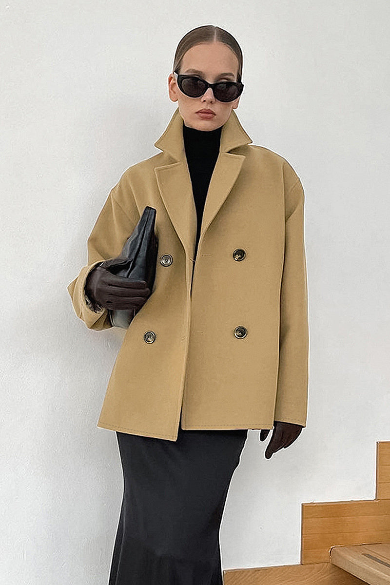 Autumn Winter European American Woolen Coat