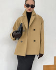 Autumn Winter European American Woolen Coat