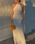 New Women's Backless Ruffled Dress